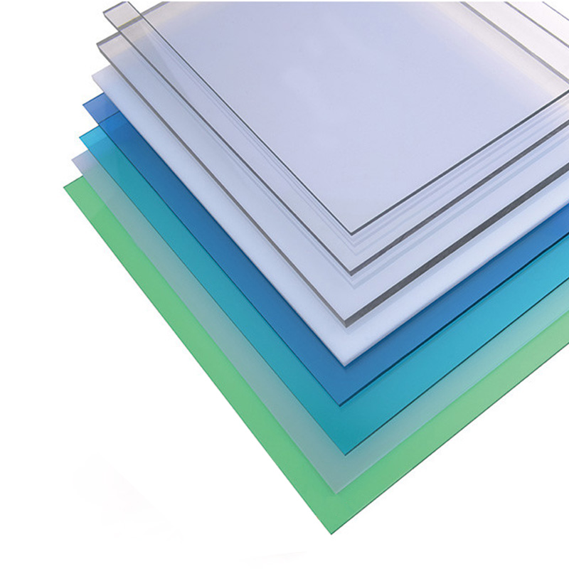 solid polycarbonate sheets anti-scratch with roller packing thickness1.5mm-20mm